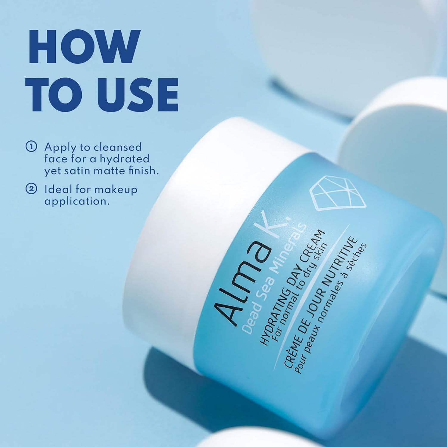 Alma K Hydrating Day Cream - Day Face Cream for Normal to Dry Skin - Daily Face Moisturizer - Facial Moisturizer with Olive and Avocado Oils -50 Ml image number 6