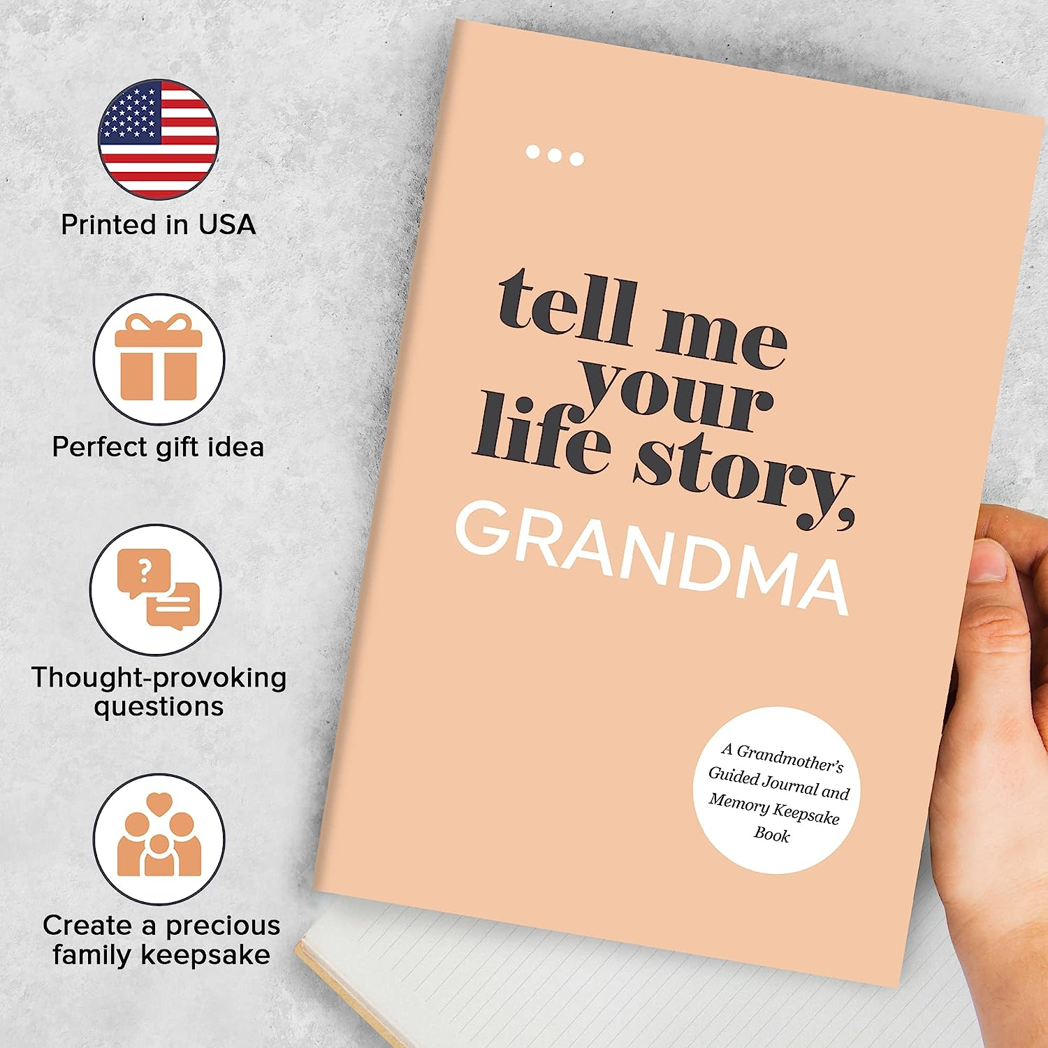 Tell Me Your Life Story, Grandma: a Grandmother&rsquo;S Guided Journal and Memory Keepsake Book image number 4