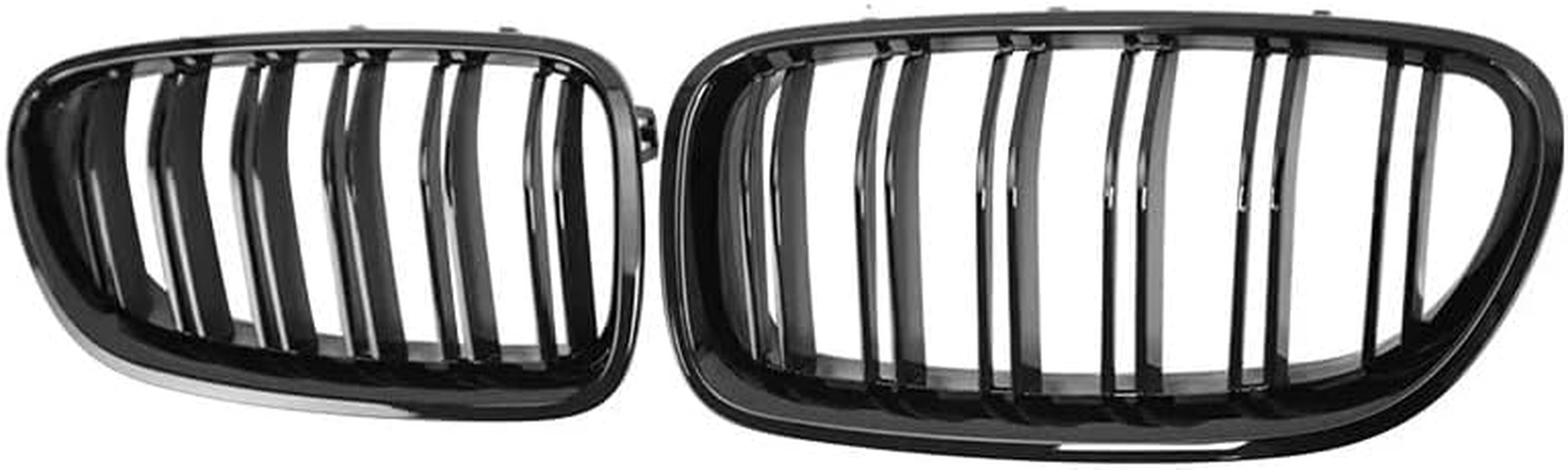 For BMW 5 Series F10 F11 F18 Sedan 520I 528I 535D 535I 550I 520I Car Front Kidney Grille Racing Grill Double Slats Gloss Black Grilles Automotive Replacement Parts 2010-2017 Years image number 3