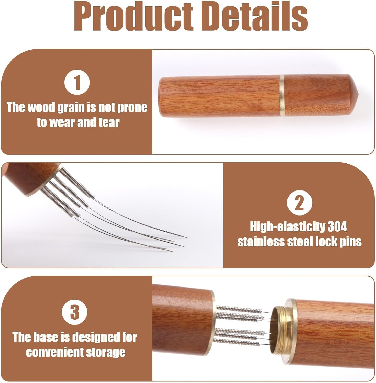 Upgraded 6-Needle WDT Tool, 0.4Mm Coffee Stirrer & Distributor with Stand, Barista-Grade Espresso Accessory for Even Extraction, Essential Coffee Machine Accessory for Barista, Cafes, Gift image number 4