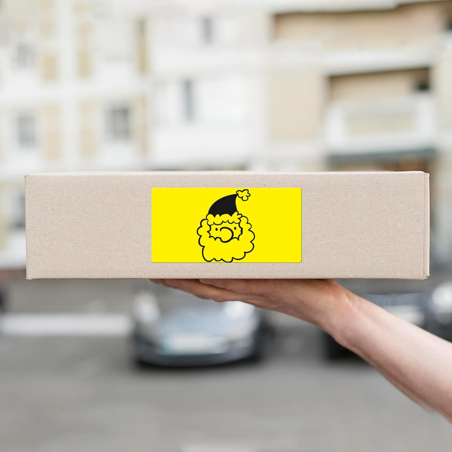 YIKIADA Rectangular Yellow Color Coding Label 2 X 4 Inch Self Adhesive Vinyl Waterproof Writable Removable Sticker Roll for DIY Office School Supplies Inventory Name Price Tag File Paper 500 PCS