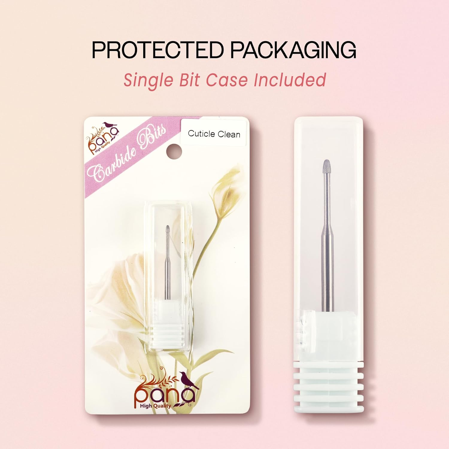 0.2Cm Cuticle Clean Safety Nail Carbide Bit - Silver Colour (Grit: Medium - M) for Electric . Drill Machine image number 6