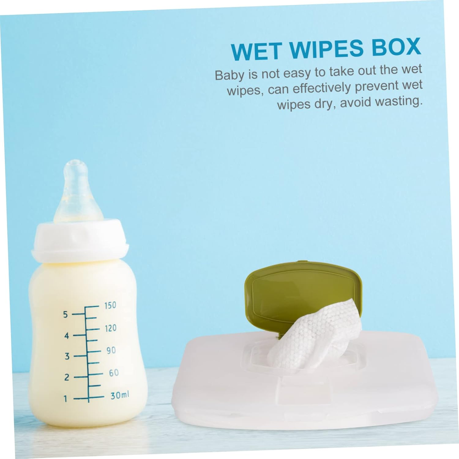 Wipe Dispenser Wet Tissue Box Stroller Hook Portable Storage Box Easy Clean image number 3