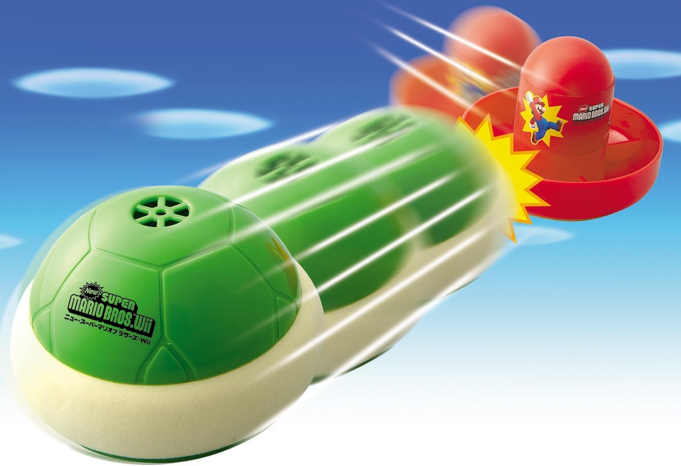 New Super Mario Bros Wii Sooko Air Hockey - Multicolor image number 4