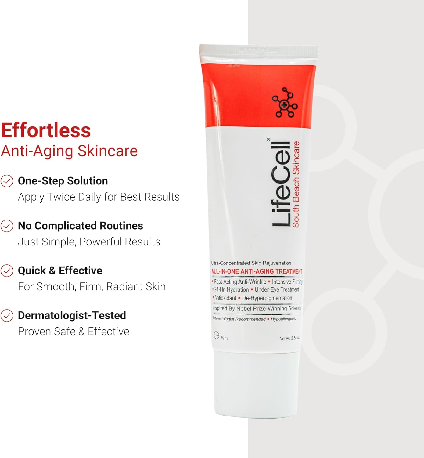 Lifecell South Beach Skincare: All in One Anti-Aging Treatment 2.54 Oz image number 6