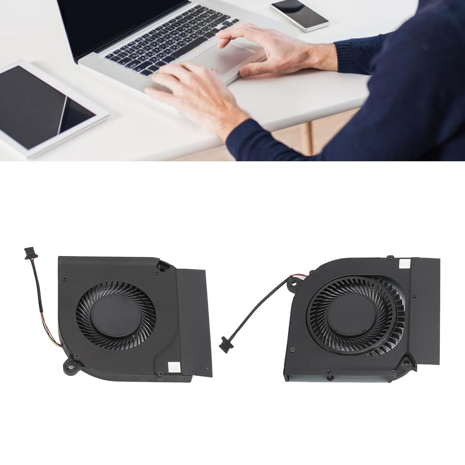 Replacement Internal Cooling Fan Cooler, 4PIN GPU CPU Cooling Fan, Computer Case Fans for Acer for 5 AN517 41 AN51 52 AN517 54 AN515 44 AN515 55