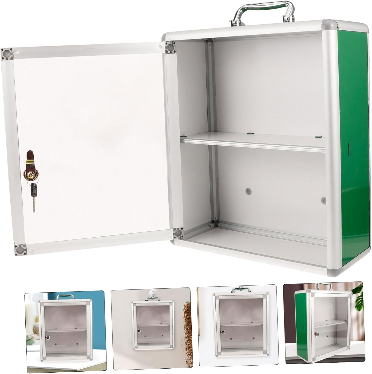 Garneck Wall-Mounted First Aid Medicine Cabinet Large Capacity Emergency Storage Organizer for Sturdy Design Convenient for and Sports Teams image number 3