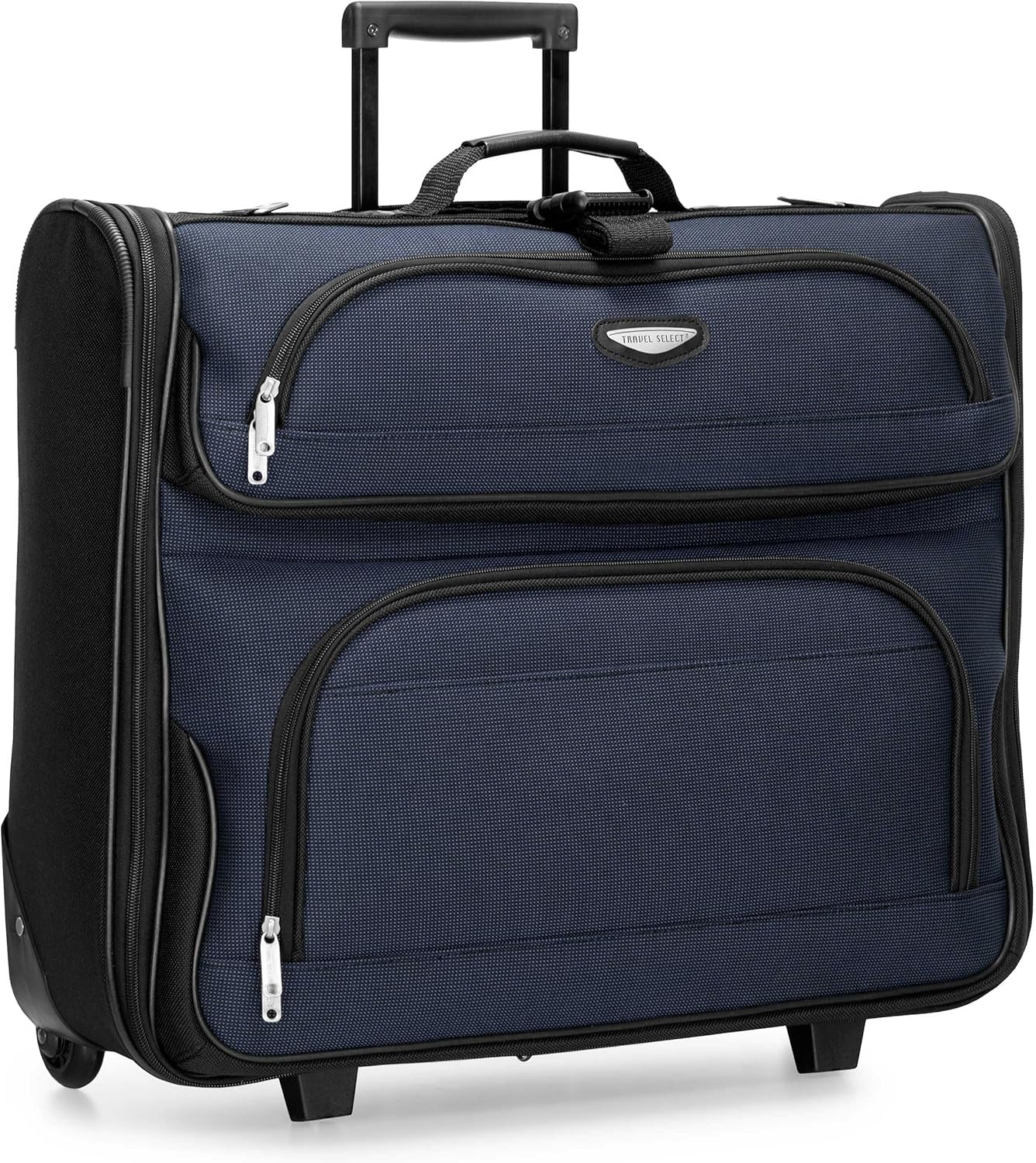 Travel Select Amsterdam Rolling Garment Bag Wheeled Luggage Case, Navy (23-Inch)