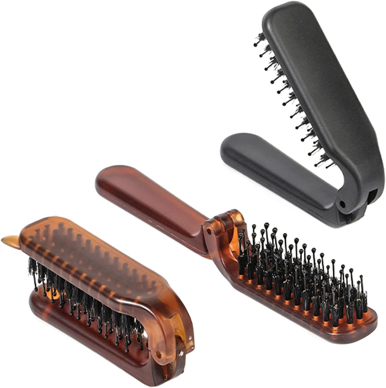 3 Pieces Foldable Comb, Portable Comb, Fluffy Hair Comb, Styling Comb, Hairdressing Tool image number 3