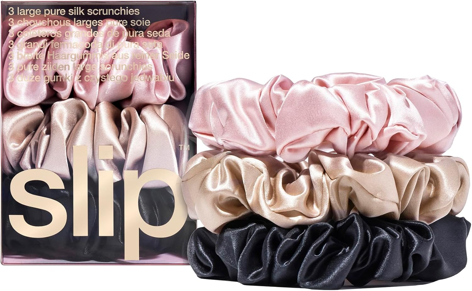 SLIP Pure Silk Scrunchies, 3 Count image number 4