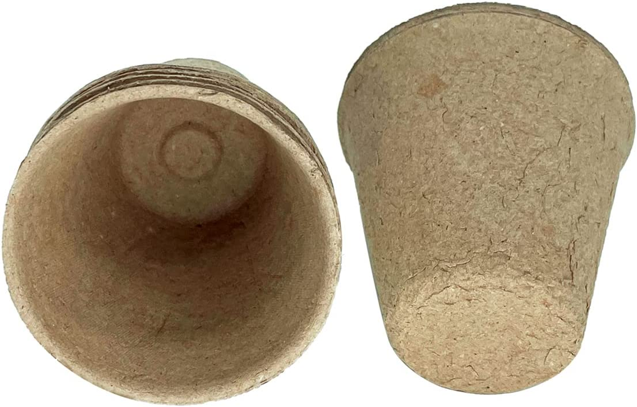 Skycabin Biodegradable Peat Pots for Seed Starting 50PCS 8CM Garden Nursery 100% Natural Plantable Seedling Pots for Plant Starters, Seedlings, Saplings, Flowers, Vegetables image number 2