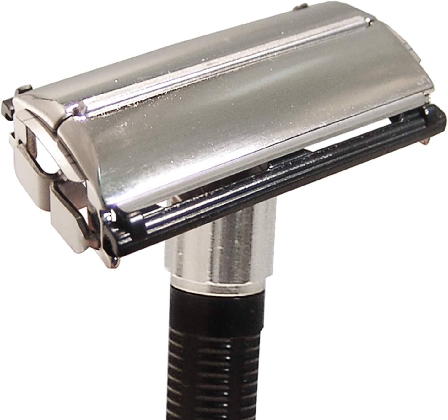 Feather Double Edge Shaving Razor - Stainless Steel And Black image number 2