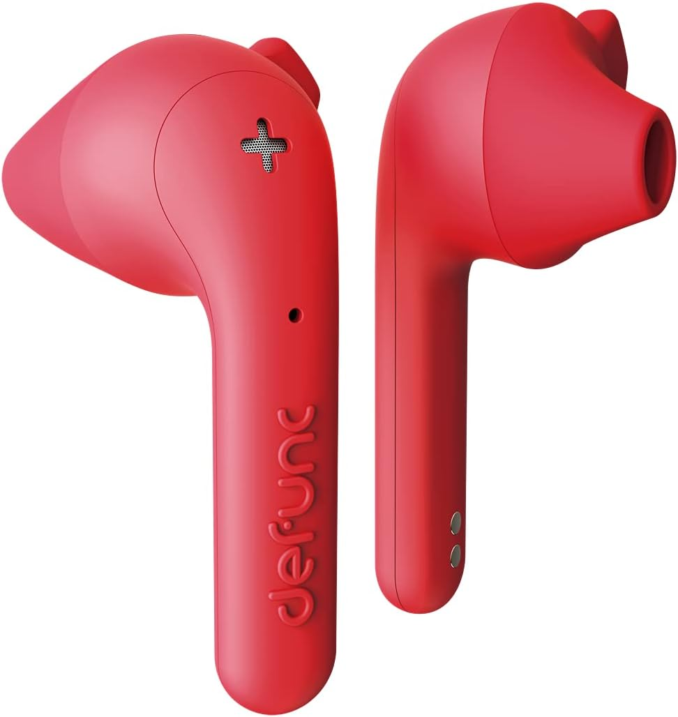 Defunc True Music Wireless Bluetooth Earbuds, Red image number 5