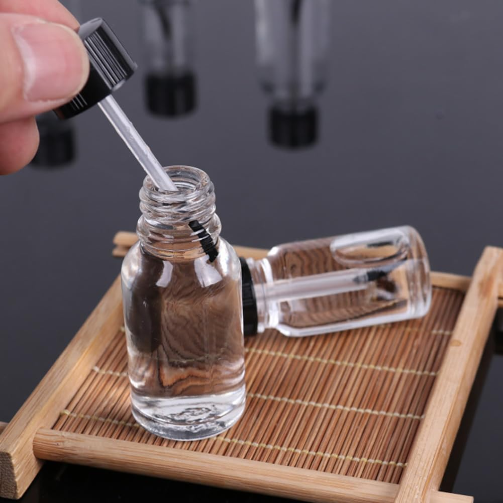 LJJCSFF 5 Pcs 5Ml Empty Nail Polish Bottles with Brush Refillable Nail Polish Container Tube Nail Art Bottle Nail Varnish Jar image number 5