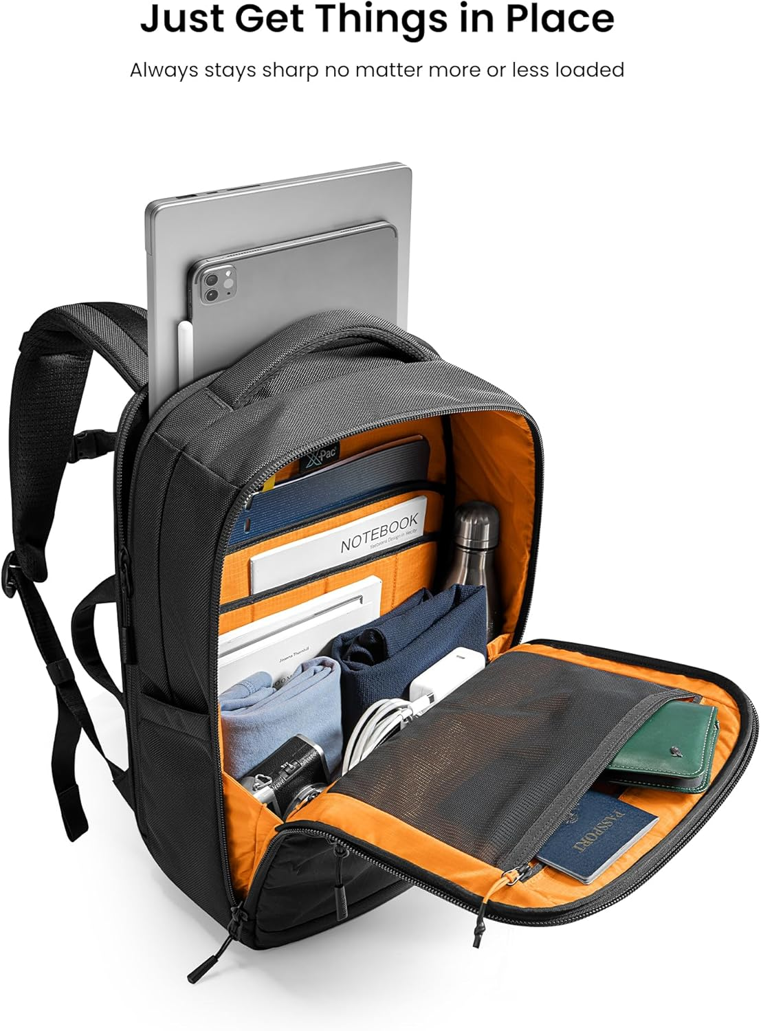 Tomtoc Laptop Backpack X-Pac Techpack Designed for Business Professional Commuter, City Compact Backpack for 16-Inch Macbook Pro