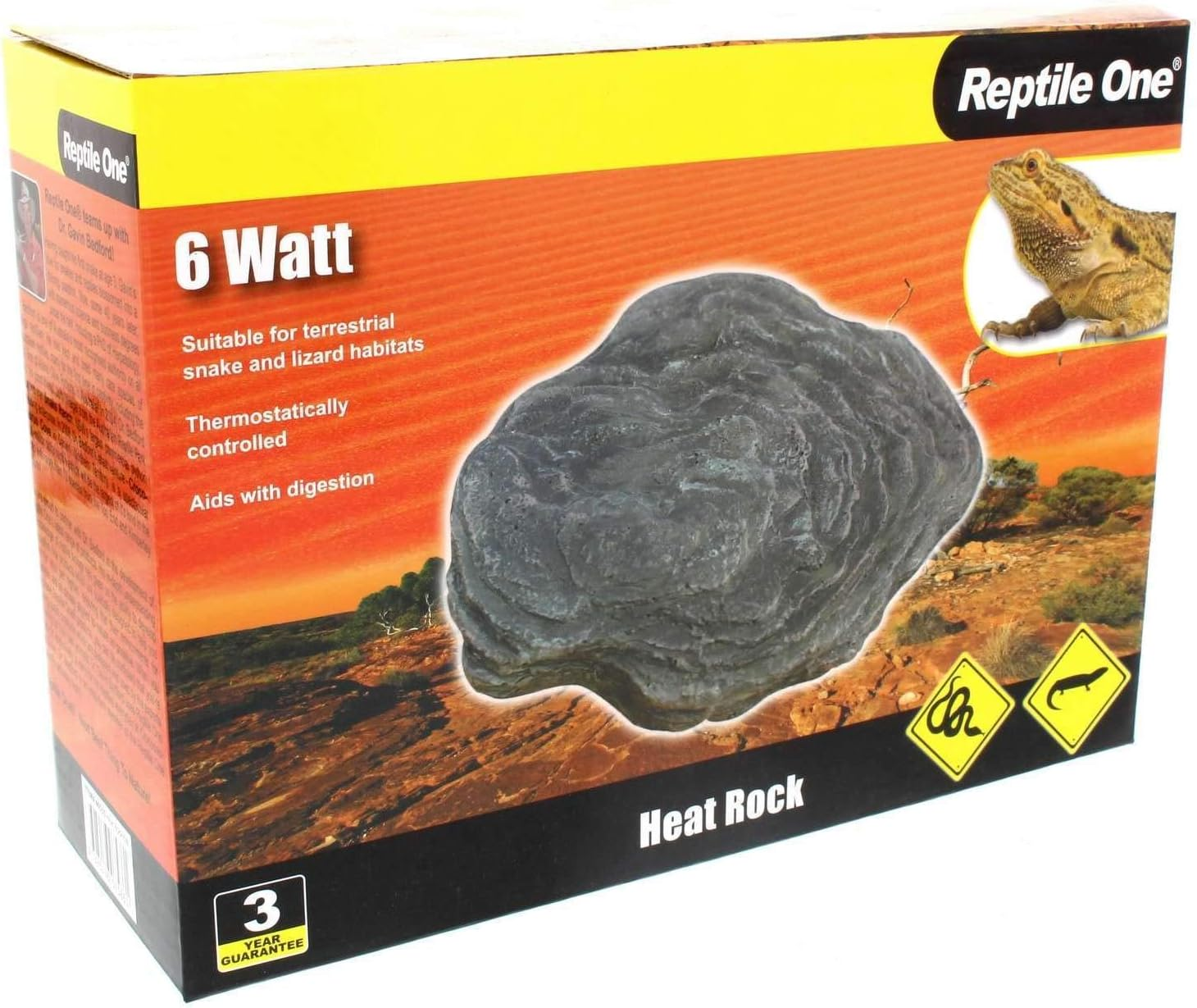 Reptile One Heat Rock 6 Watt Assist Reptiles in Maintaining Body Temperature. image number 4