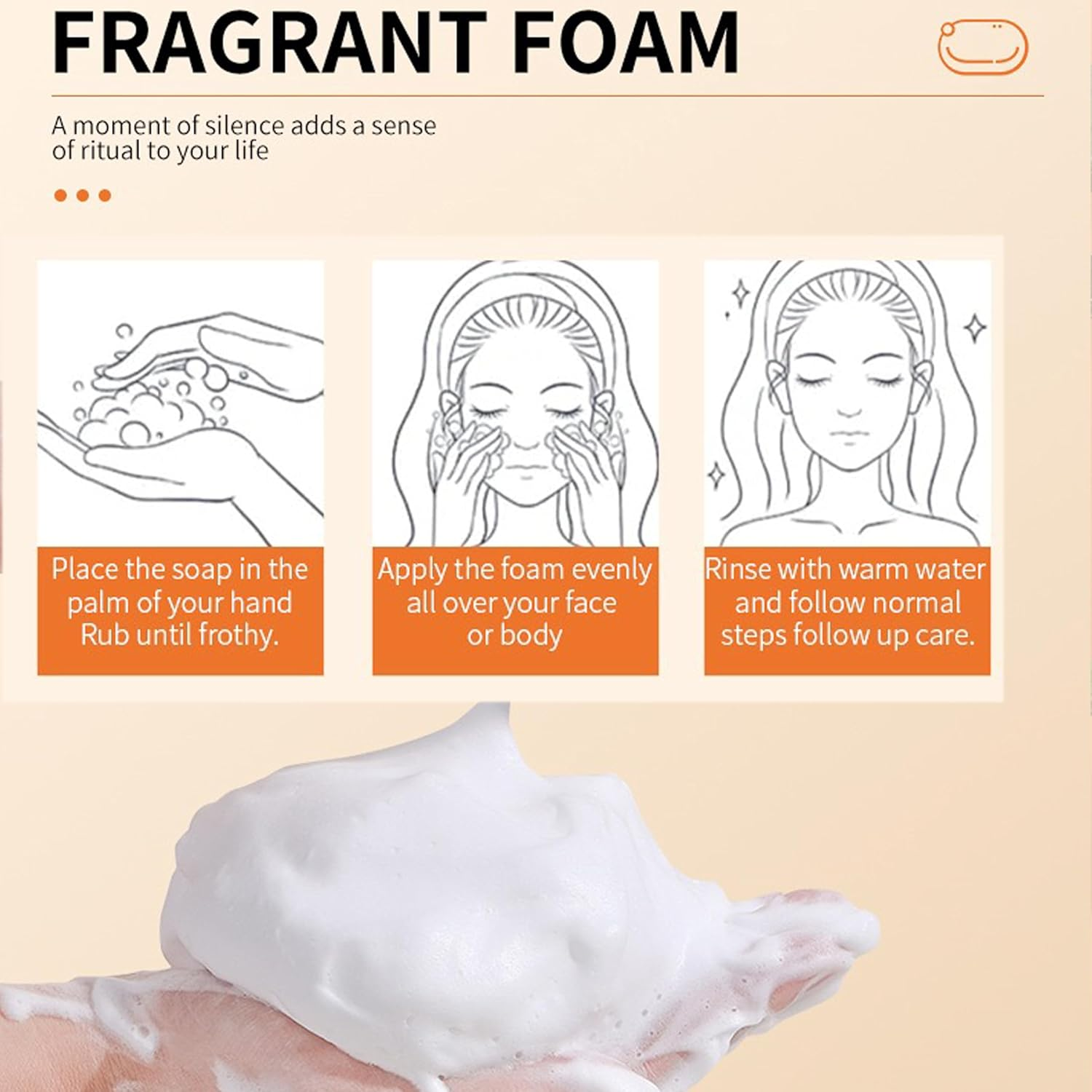 Lemon Turmeric and Kojic Acid Soap Bar -100G, Skin Brightening, Natural Granular Formula (3Pcs) image number 3