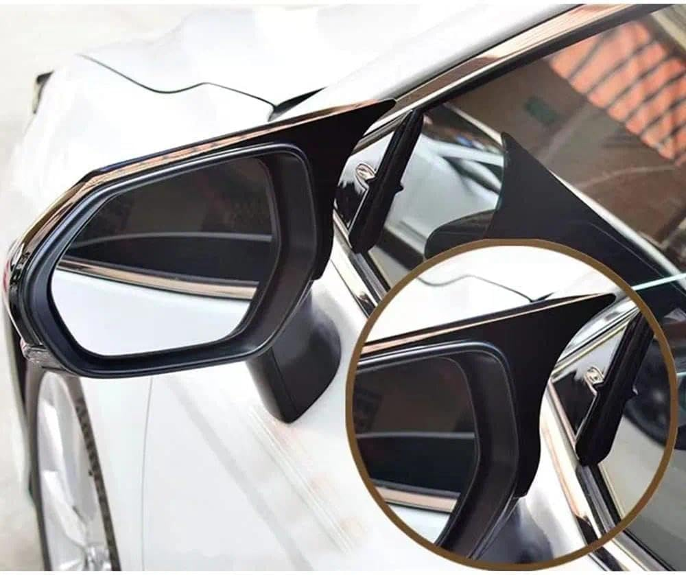 Car Ox Horn Side Rearview Mirror Cover for Toyota Camry 2018-2025, ABS Plastic Wing Mirror Protector Guards with Glossy Finish, Exterior Accessories (Bright Black) image number 1