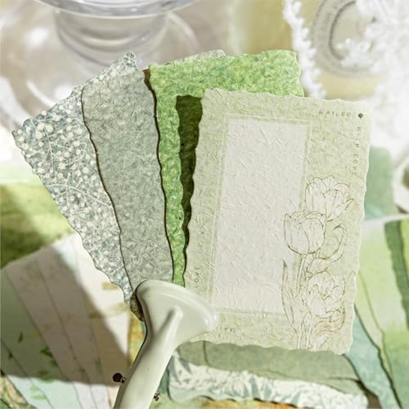 Alideco 400Pcs Scrapbook Paper Vintage Basic and Versatile Scrapbooking Paper for Journaling Supplies, Decorative Craft for Junk Journals (Zhijianyouju) image number 3