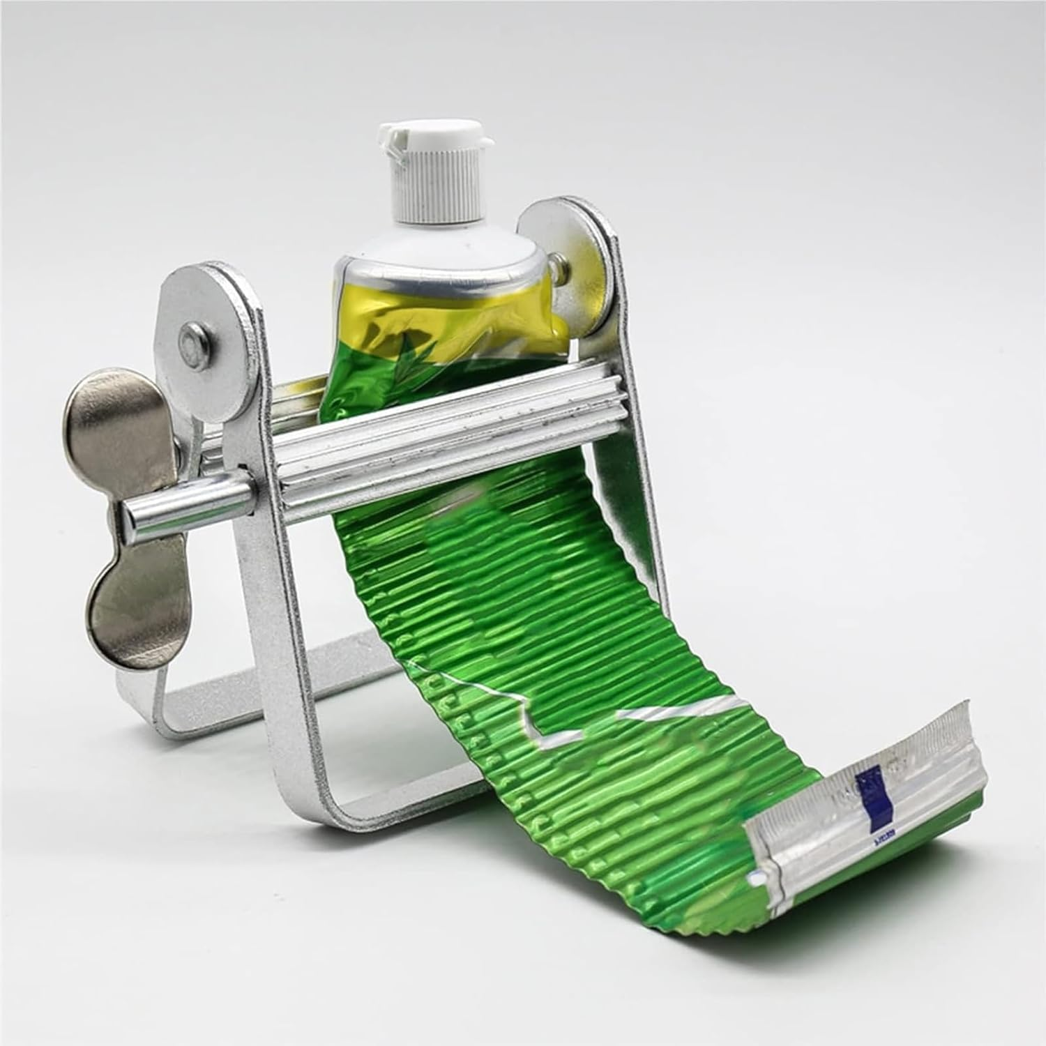 Luojinluoda Toothpaste Squeezer Stainless Steel, Toothpaste Tube Roller Tool, Toothpaste Tube Wringer for Cosmetics & Hair Color, Key-Style Tube Cream Squeezer, Home Use Squeezer​