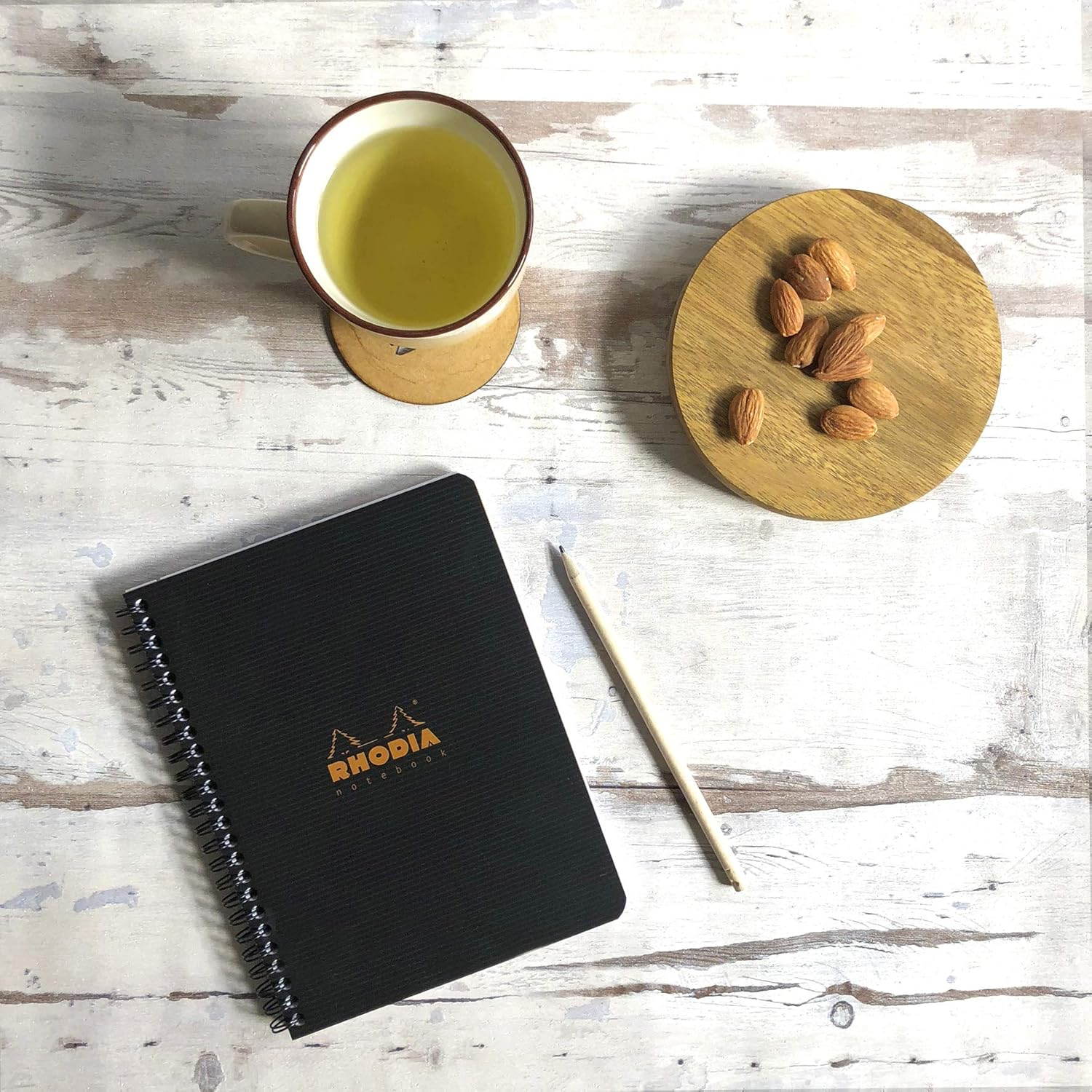Rhodia 119911C - Spiral Notebook (Full Bound) Black A5+ | Lined | 160 Detachable Pages Perf. 6 Holes - Clairefontaine Paper 90G - Polypro Cover (Plastic) - Rhodiactive image number 2