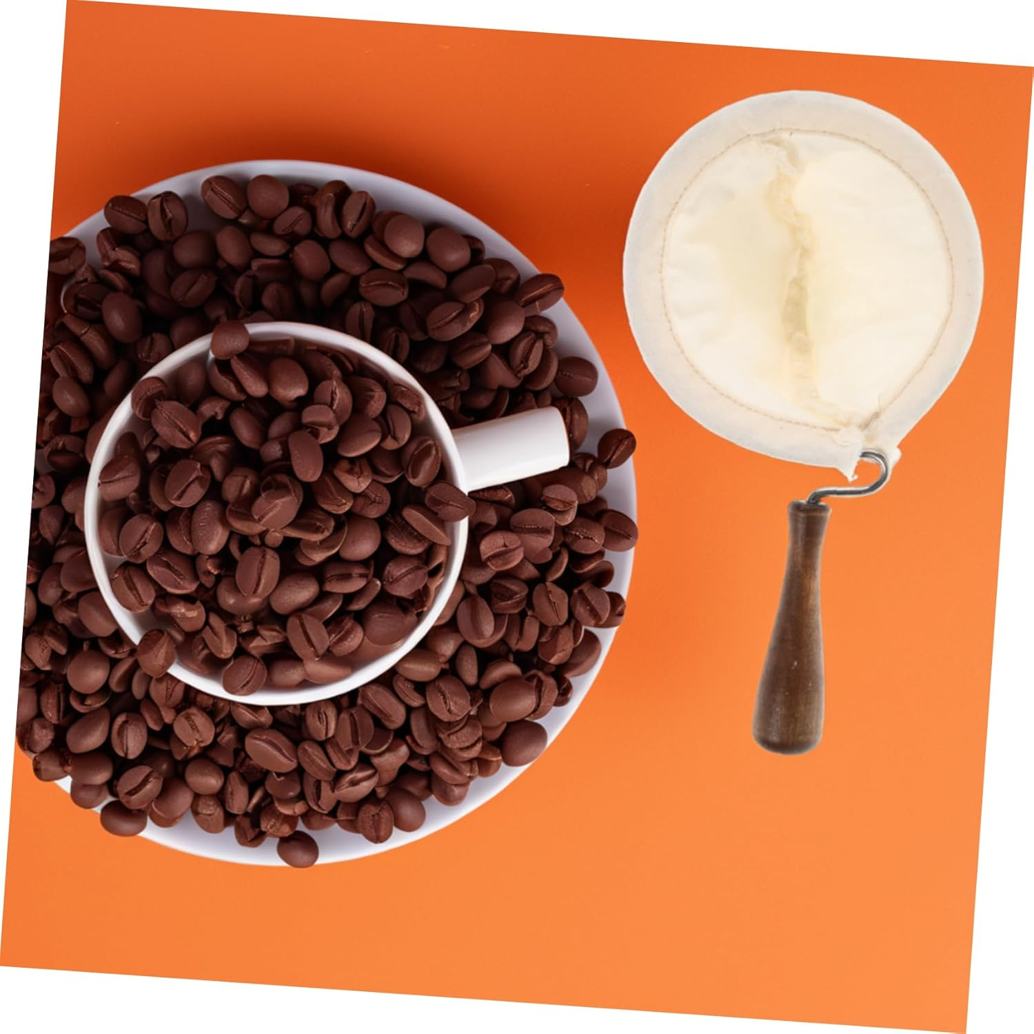 Hand-Brewed Coffee Funnel Espresso Filter Reusable Cold Brew Dripper Cup Vietnamese Filter Tea Cloth Strainer for Home Travel image number 1