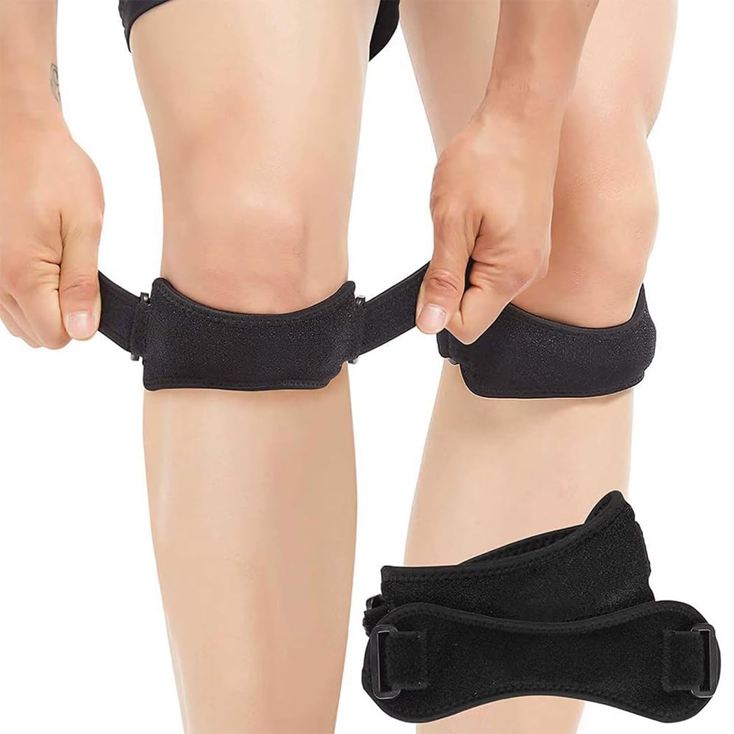 Idopick Patellar Tendon Support Strap 2 Pack,Knee Support and Pain Relief for Knee Pain Relief,Patella Band for Basketball, Jumpers Knee, Tendonitis, Running, Hiking, Soccer image number 6