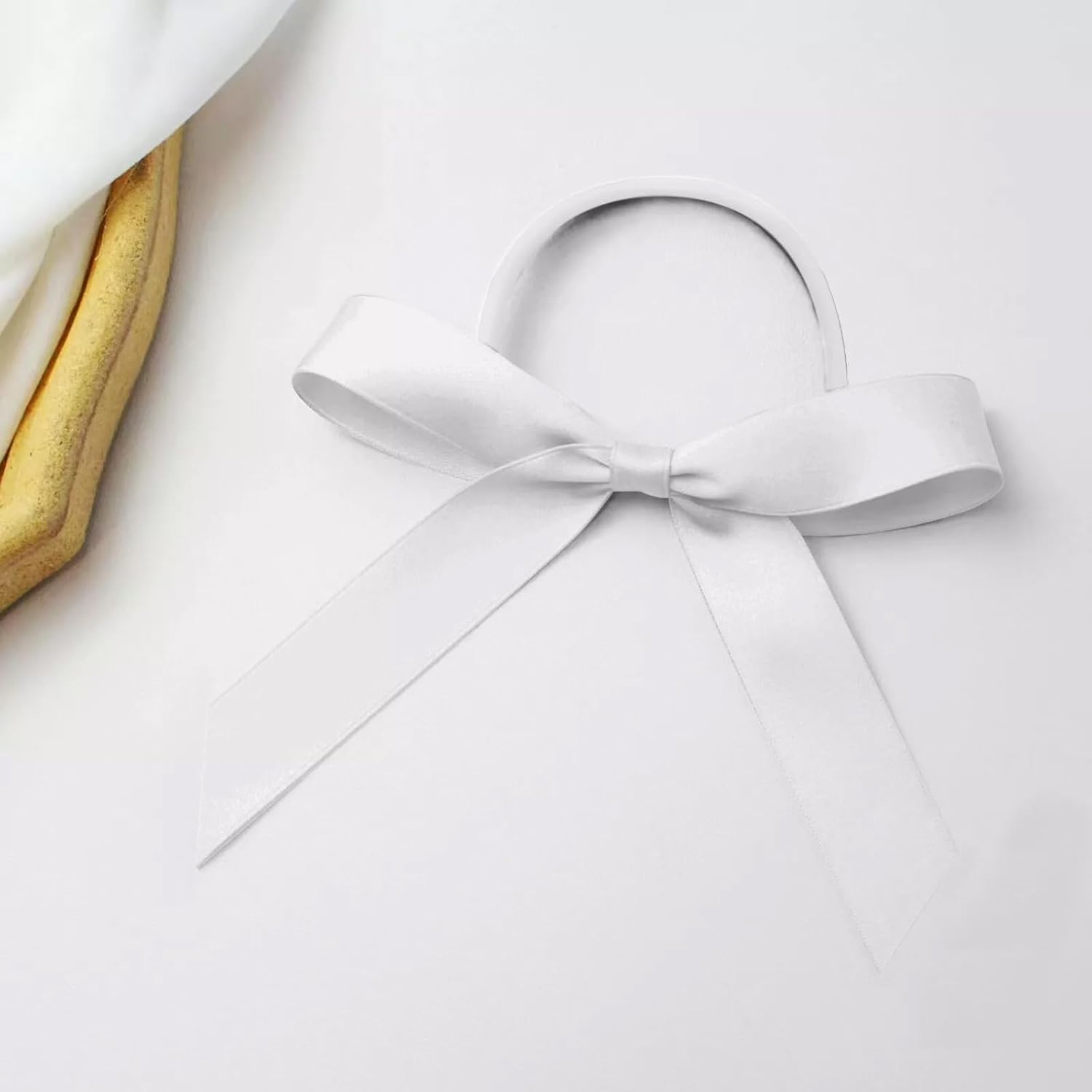 Bow Hair Ties Hair Accessories Bows School Party Girls,4Pcs in a Pack (Navy Blue) - Black image number 4