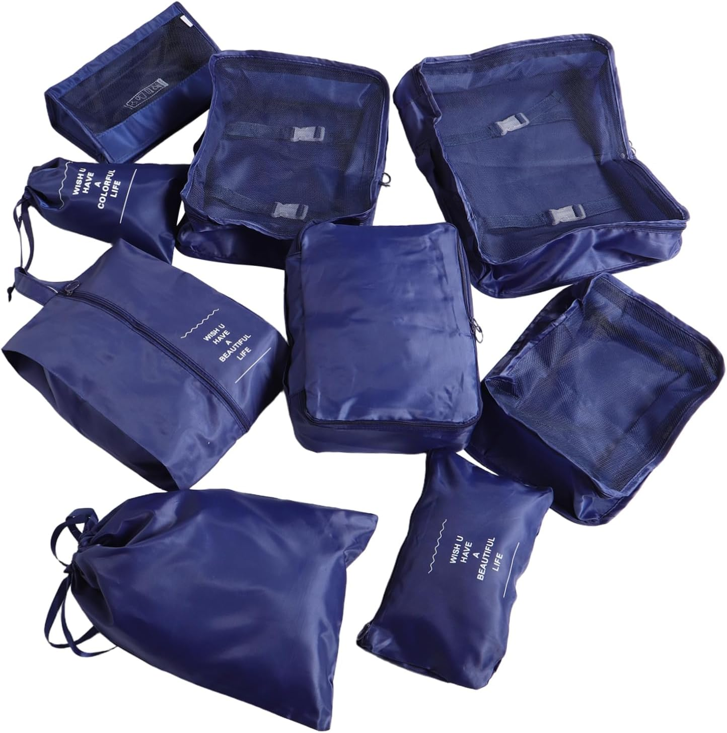 WESIEVYA 1 Set Luggage Packing Organizer Travel Storage Bags for Clothes Underwear Toiletries Lightweight Portable Packing Cubes image number 1