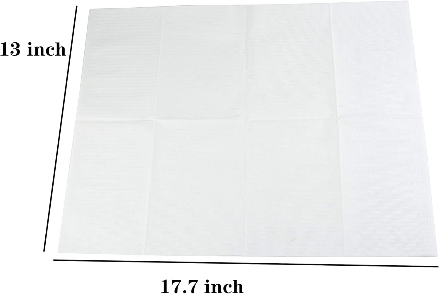 Aebderp 125Pcs Disposable Nail Art Tattoo Paper Towels Table Mat, 3-Ply Waterproof Tattoo Bibs Sheets Nail Desk Mat, Tattooing Tablecloth Pads Tray Covers, Nail Napkins for Nail Salon Supplies (White) - Green image number 6