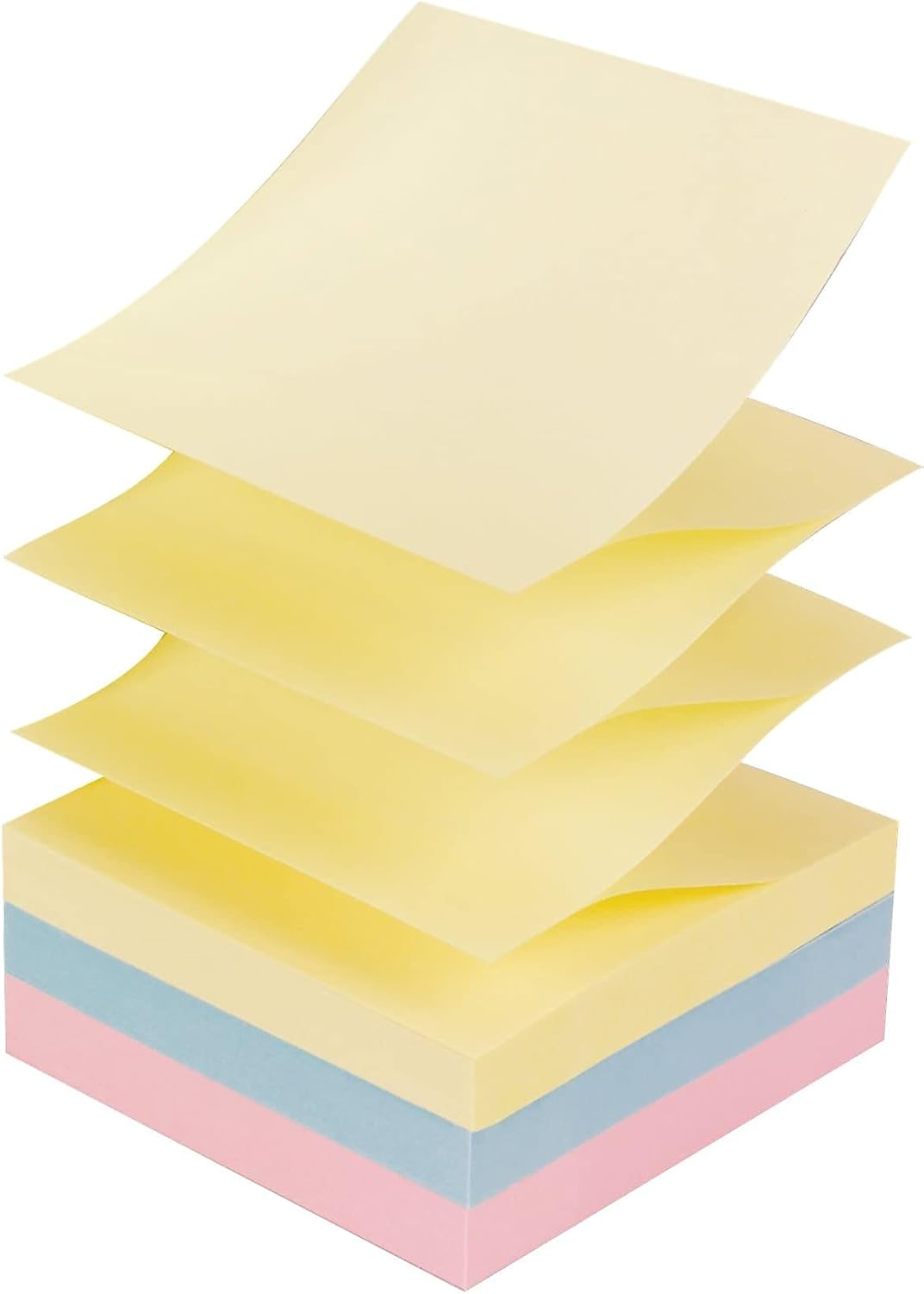 Post-It Pop-Up Notes, 3 in X 3 In, Marseille Collection, 12 Pads/Pack, 100 Sheets/Pad (R330-12AP) - 61 X 152 Mm, 12 Pads, Pink, Blue, Mint Green, Yellow image number 1