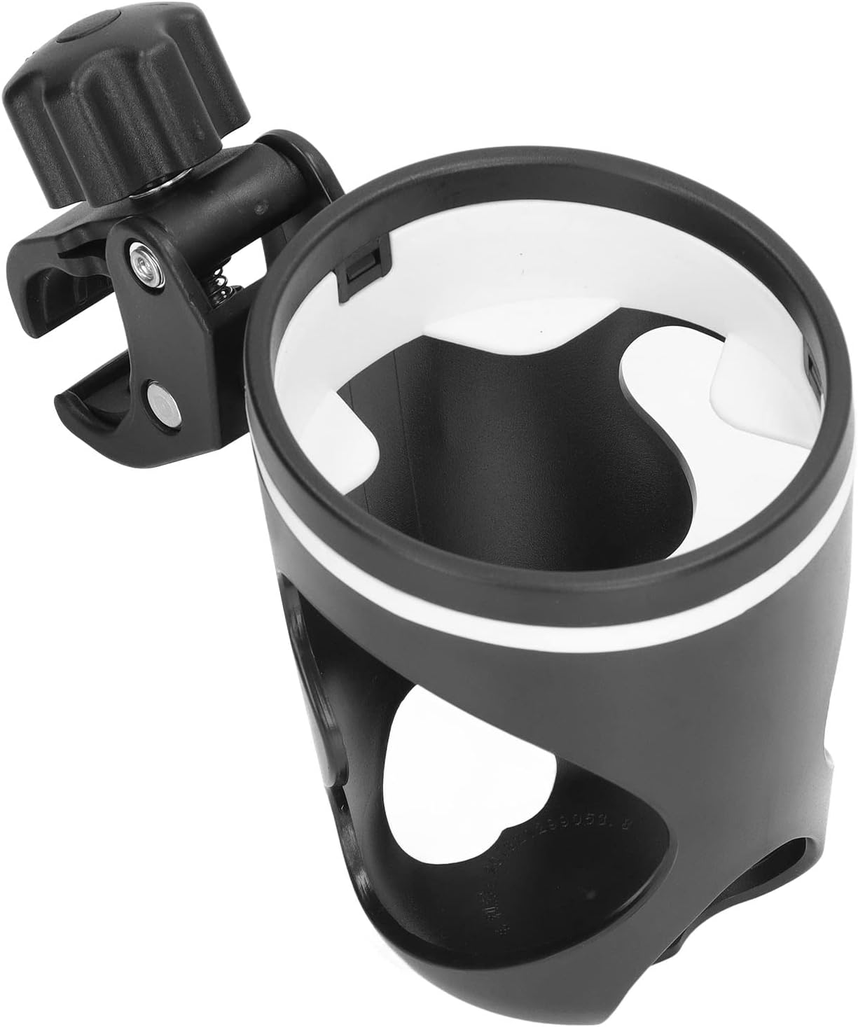 Stroller Cup Holder Universal Black ABS Plastic Rotatable Parent Bottle Holder for Baby Stroller Accessories image number 5
