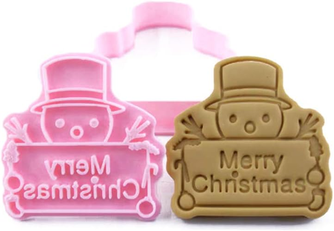 Christmas Santa Claus Shape 3D Biscuit Cookie Cutters Mold Pressable Biscuit Cookie Stamped Embossed Kitchen Baking Pastry Bakeware Tool-17 image number 5