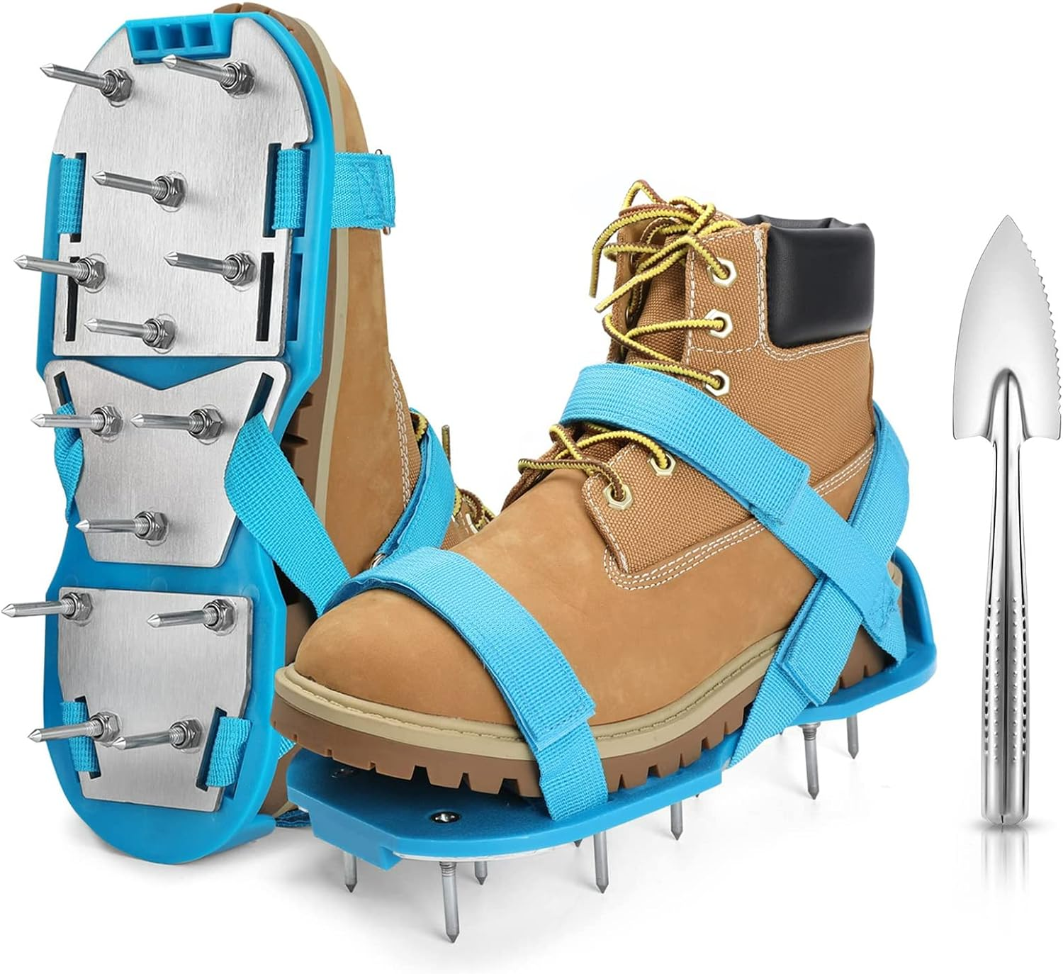 Lawn Aerator Shoes for Grass - Pre-Assembled Grass Aerator Shoes for Lawn - Soil Yard Aerator Tool for Aerating Patio Garden, Colorful