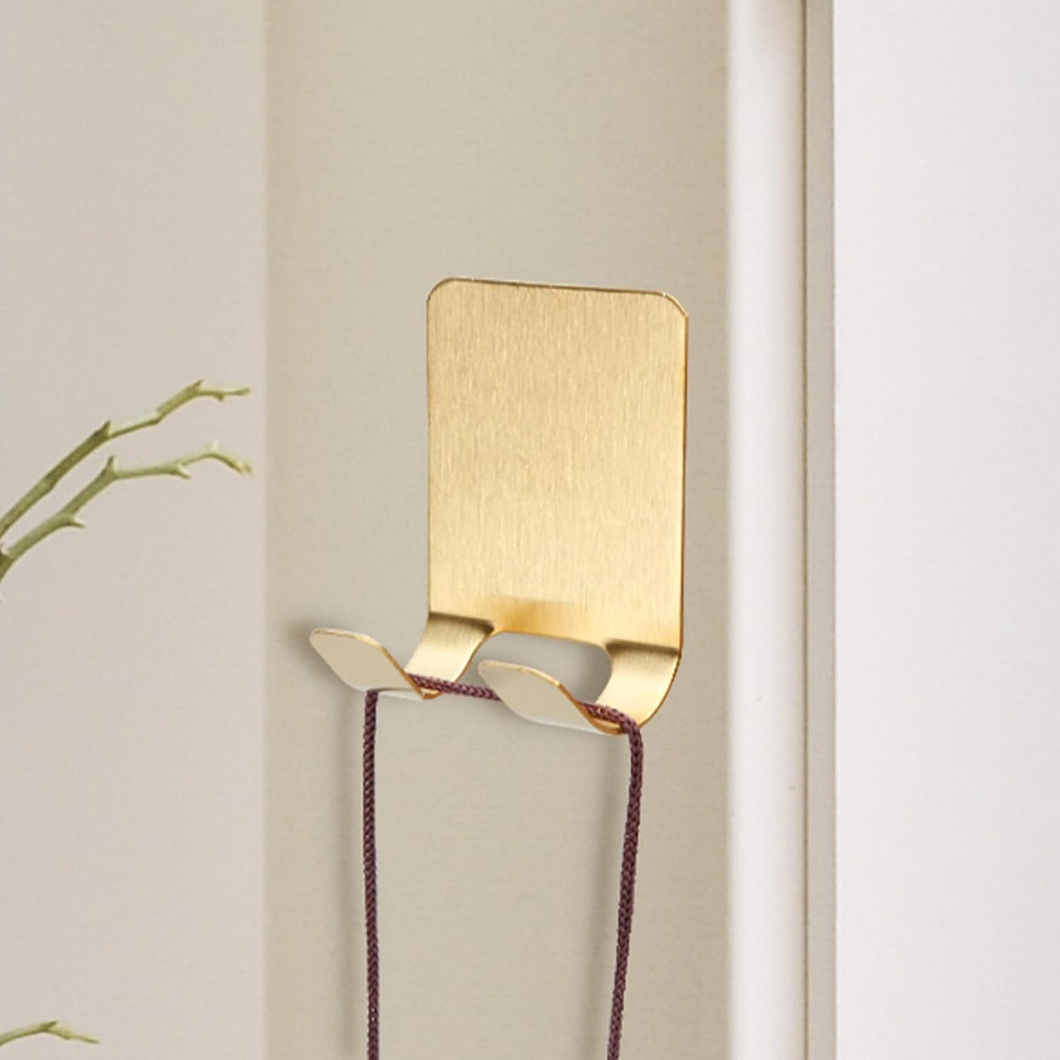 4 Pack Self Adhesive Hooks Waterproof Razor Holder in inside Shower, Metal Heavy Duty Utility Storage Hook.Towel. Loofah Holder for Wall.Hanger Hooks for Bathroom or Kitchen Organisation image number 4