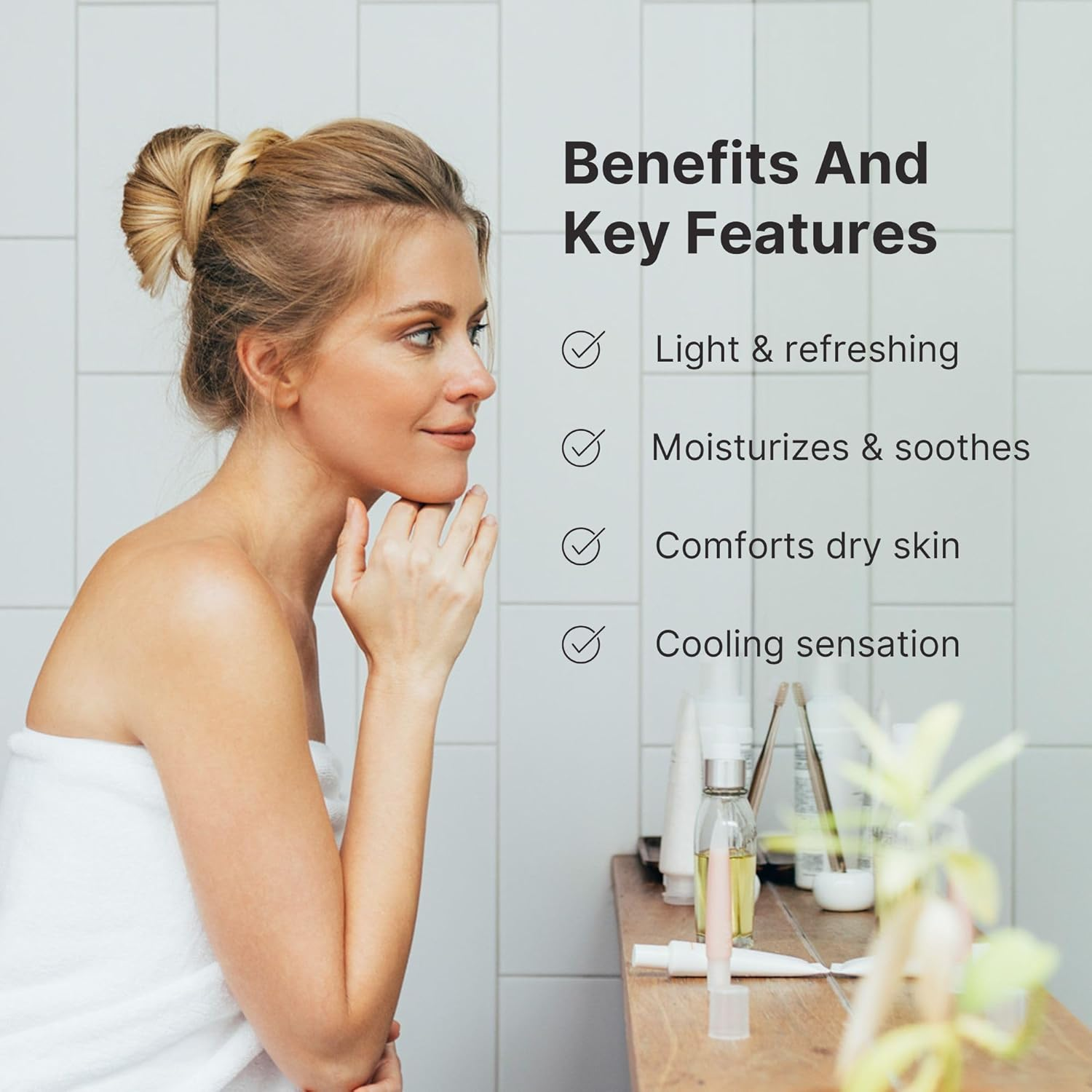 Nu Skin Enhancer Skin Conditioning Gel | Aloe Vera-Infused Soothing Formula for Ultimate Skin Comfort, Hydration, and Versatility in Skincare Routines | Lightweight Moisturizer | 100 Ml | 1 Pack image number 3