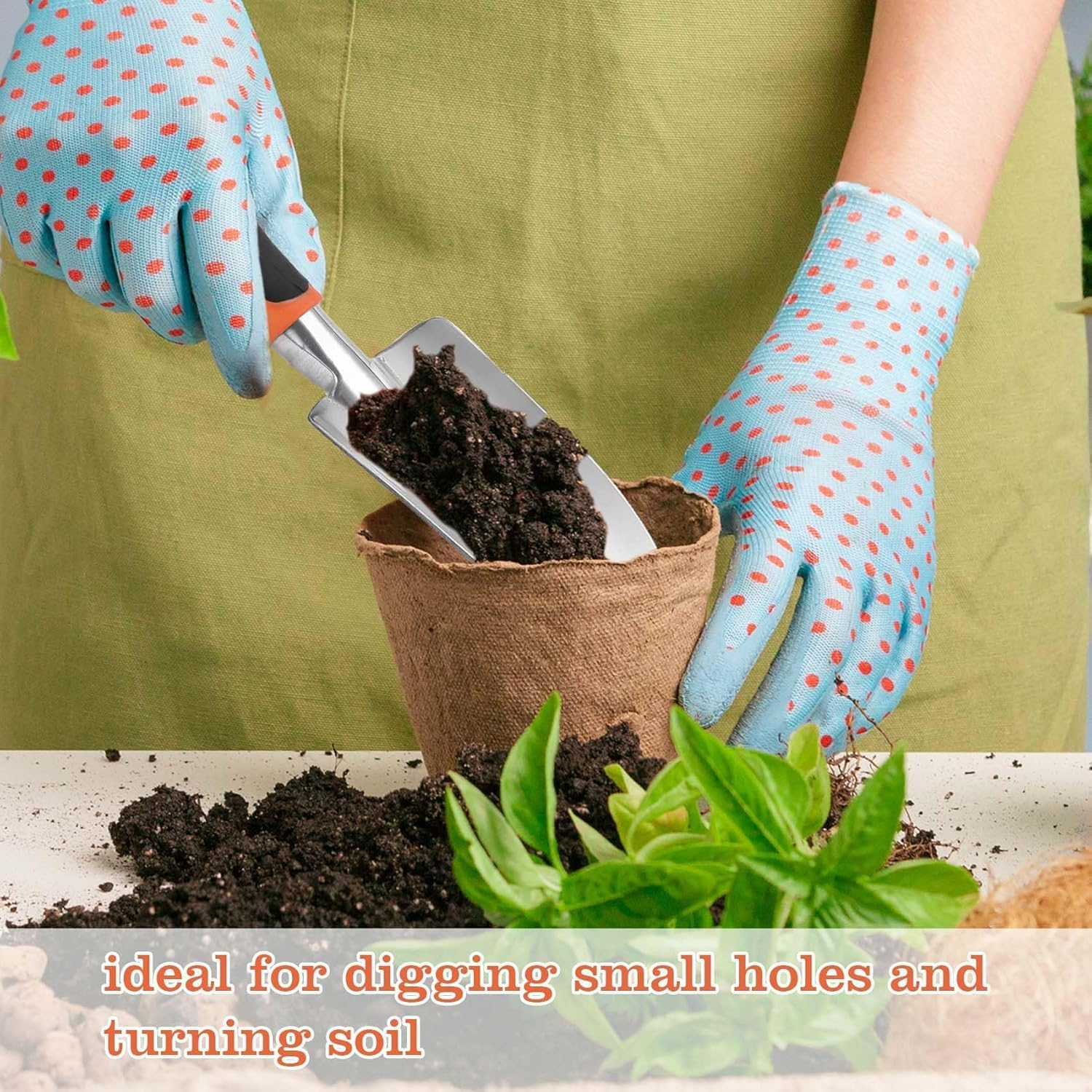 Stainless Steel Garden Trowel Hand Shovel, 1Pc Wide Spade for Digging and Gardening,Gardening Shovel Small Spade Shovel,Gardening Shovel Digging Trowel,Garden Trowel Hand Wide Shovel