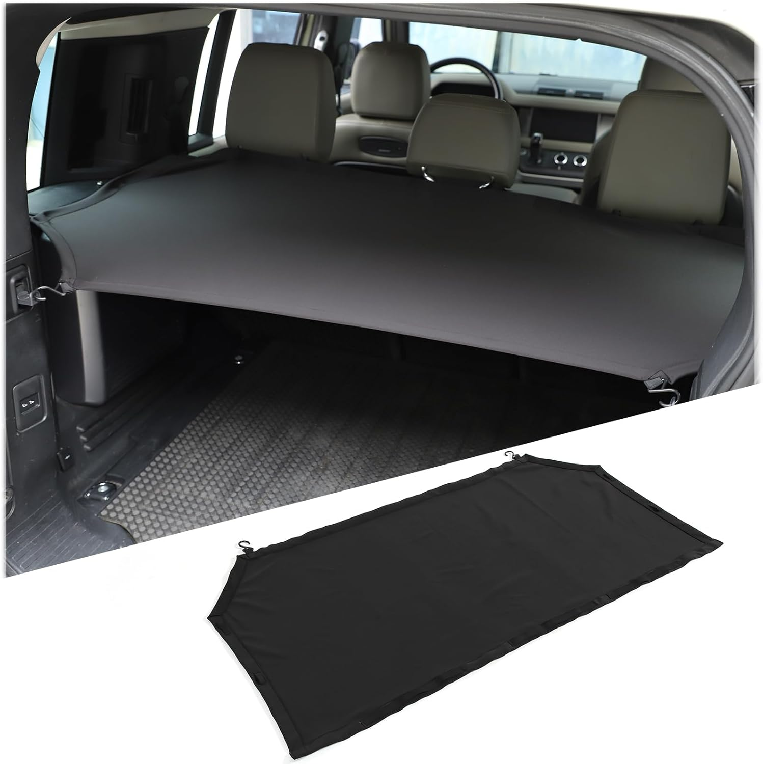 PIUGILH Trunk Cargo Cover Compatible with Land Rover Defender 110 2020-2025, Rear Trunk Cargo Luggage Security Shade Cover Interior Accessories image number 1
