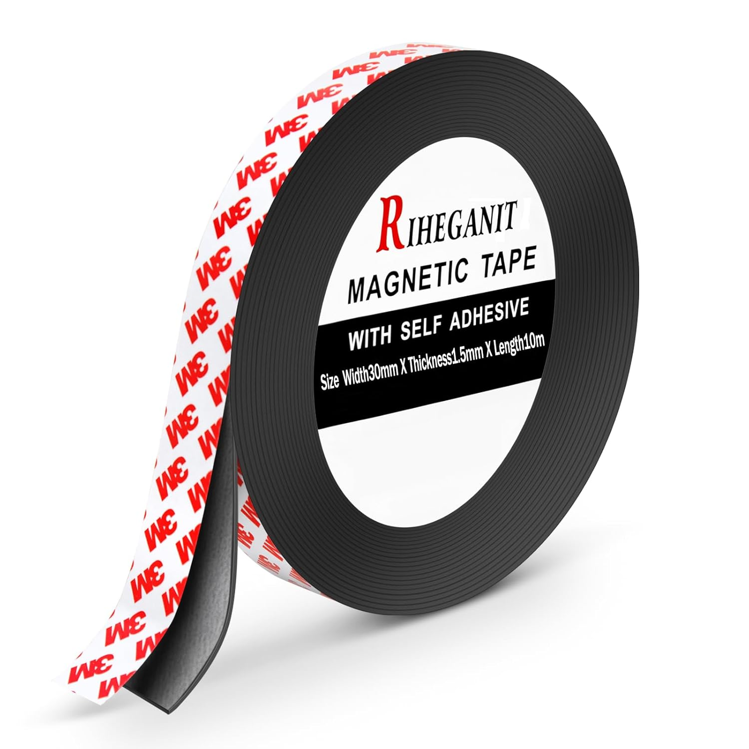 RIHEGANIT 3M Magnetic Strip Rolls - 20Mm W X 5M L Strong Magnet with Adhesive Backing, Multipurpose Flexible Rubber image number 5