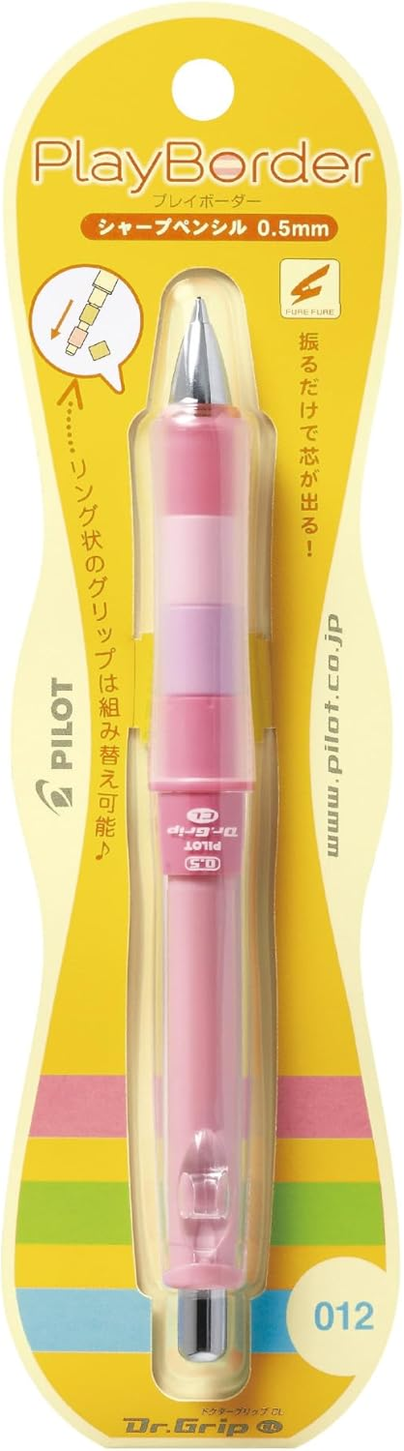 Pilot Mechanical Pencil Dr. Grip CL Play Boader, 0.5Mm, Floral Pink (HDGCL-50R-PFP) - Aqua Blue image number 6