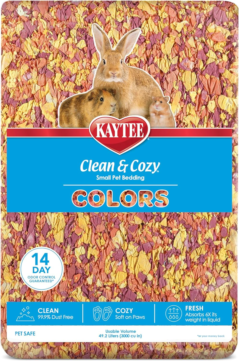Kaytee Clean & Cozy Extreme Odour Bedding, Sunset, 49.2 Liter image number 6