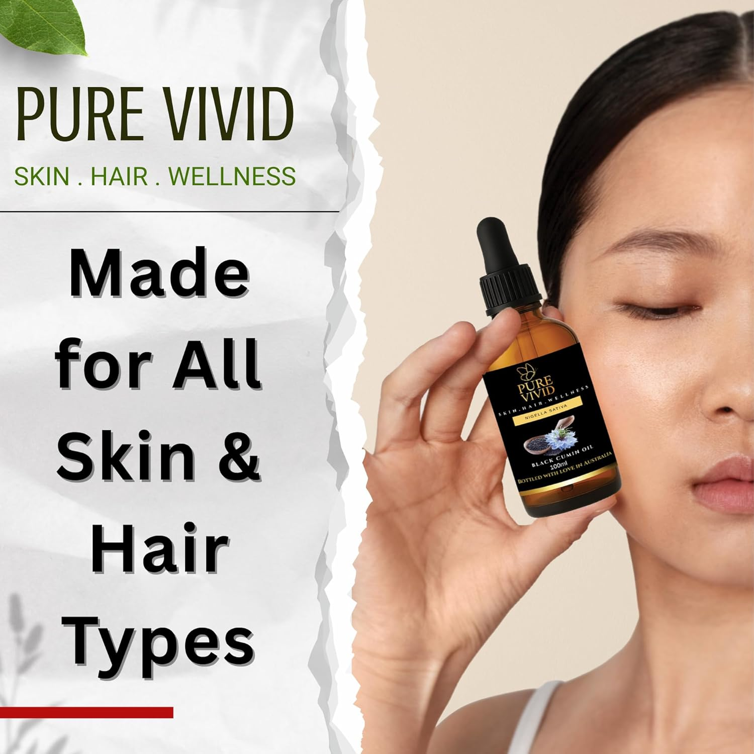 Pure Black Seed Oil (Nigella Sativa) 100Ml &ndash; Cold Pressed Unrefined Black Cumin Oil for Skin & Hair Care, Cosmetic Grade, Unscented image number 4