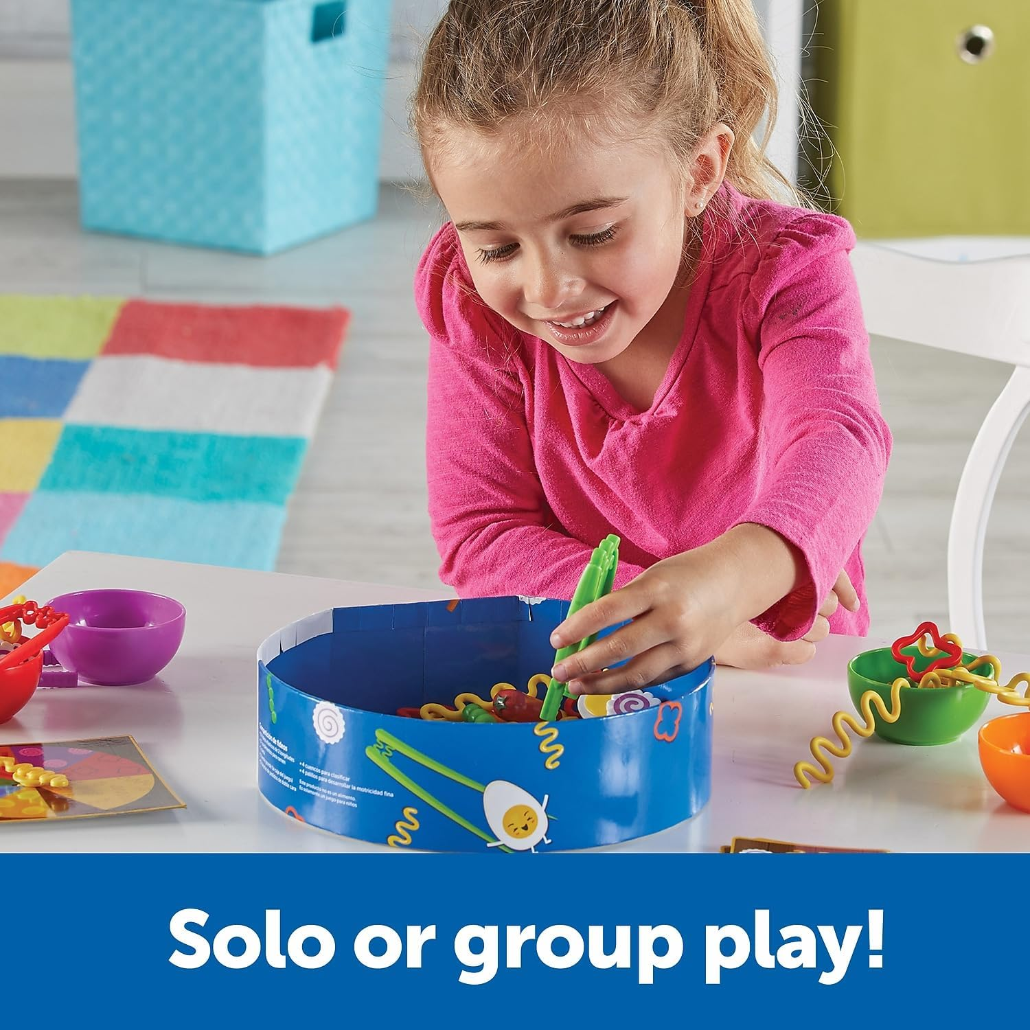 Learning Resources Noodle Knockout! Fine Motor Game,Fine Motor Skills Toys, 67 Pieces, Ages 4+ image number 4