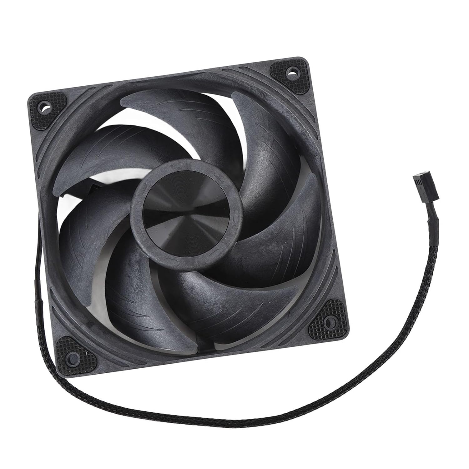 High Airflow Computer PC Case Fan, 4 Pin PWM Computer PC Case Fan, Dual Ball Bearing Computer Fan, High Airflow PC Case Fan, Intelligent Temperature Control