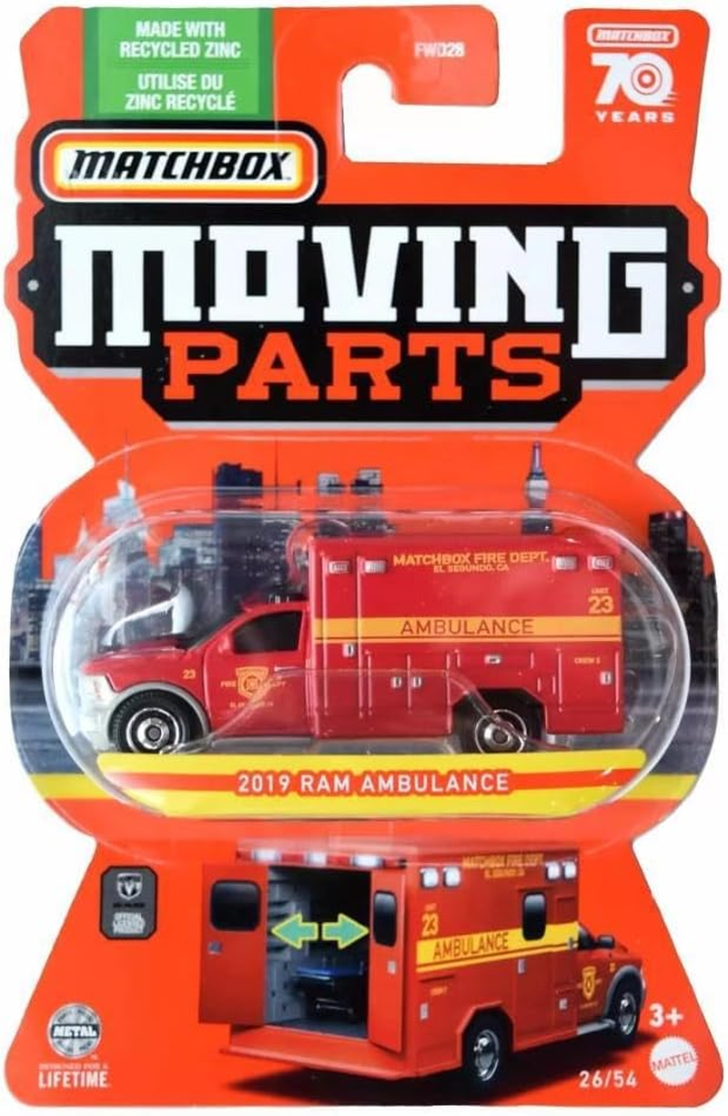 Matchbox 2019 Ram Ambulance, Moving Parts 26/54