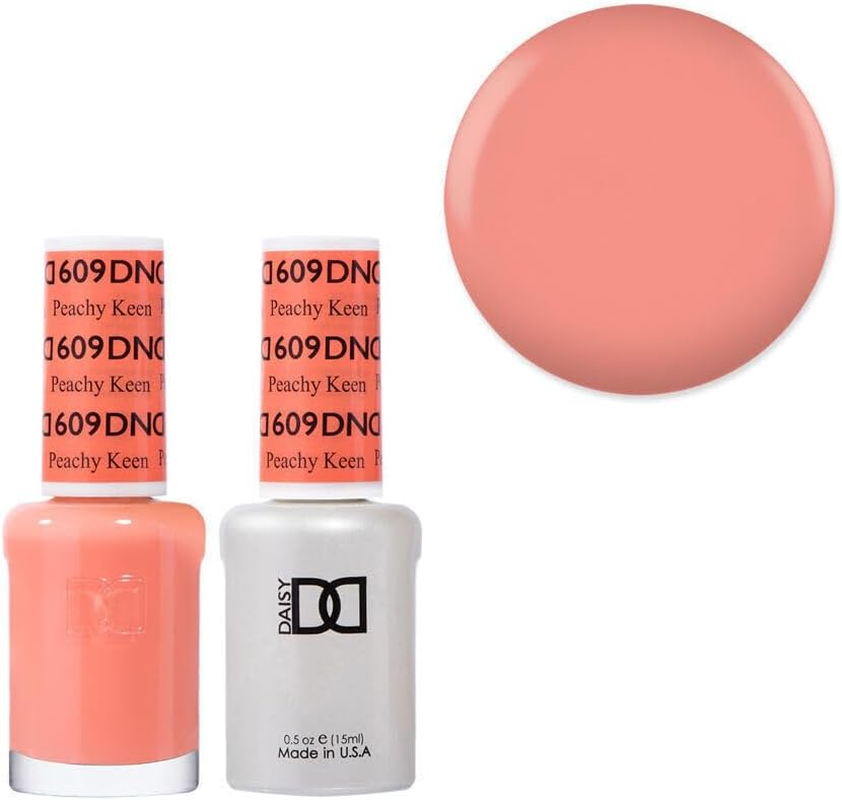 DND 609 Peach Keen - Daisy Collection Gel & Lacquer Duo 15Ml