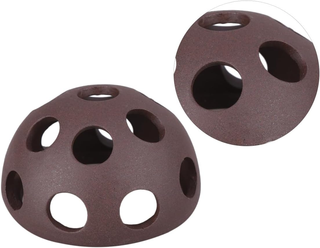 EXAOMBLE 2 Pcs Porous Ceramic Shrimp Breeding Nest Set Small Hemisphere Shrimp House for Aquarium Fish Tank Underwater Suitable for Aquatic Pets