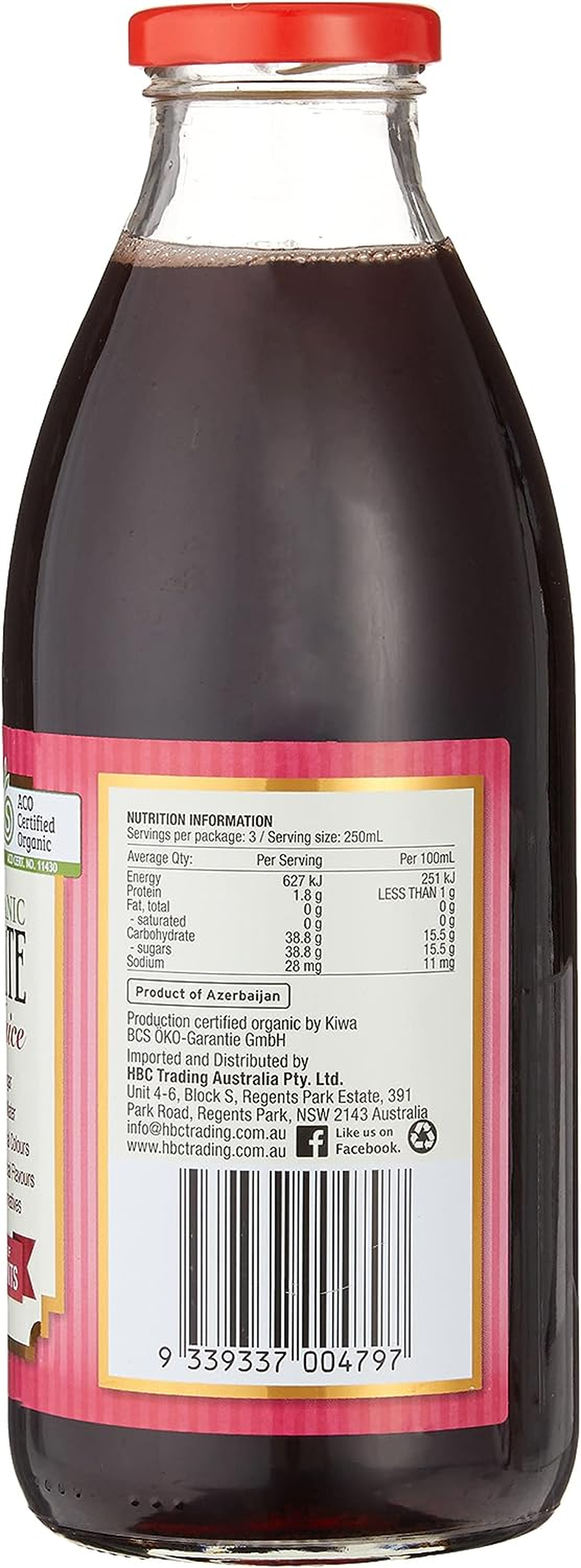 Chef'S Choice Organic Pomegranate Juice 750Ml (Pack of 2) image number 3