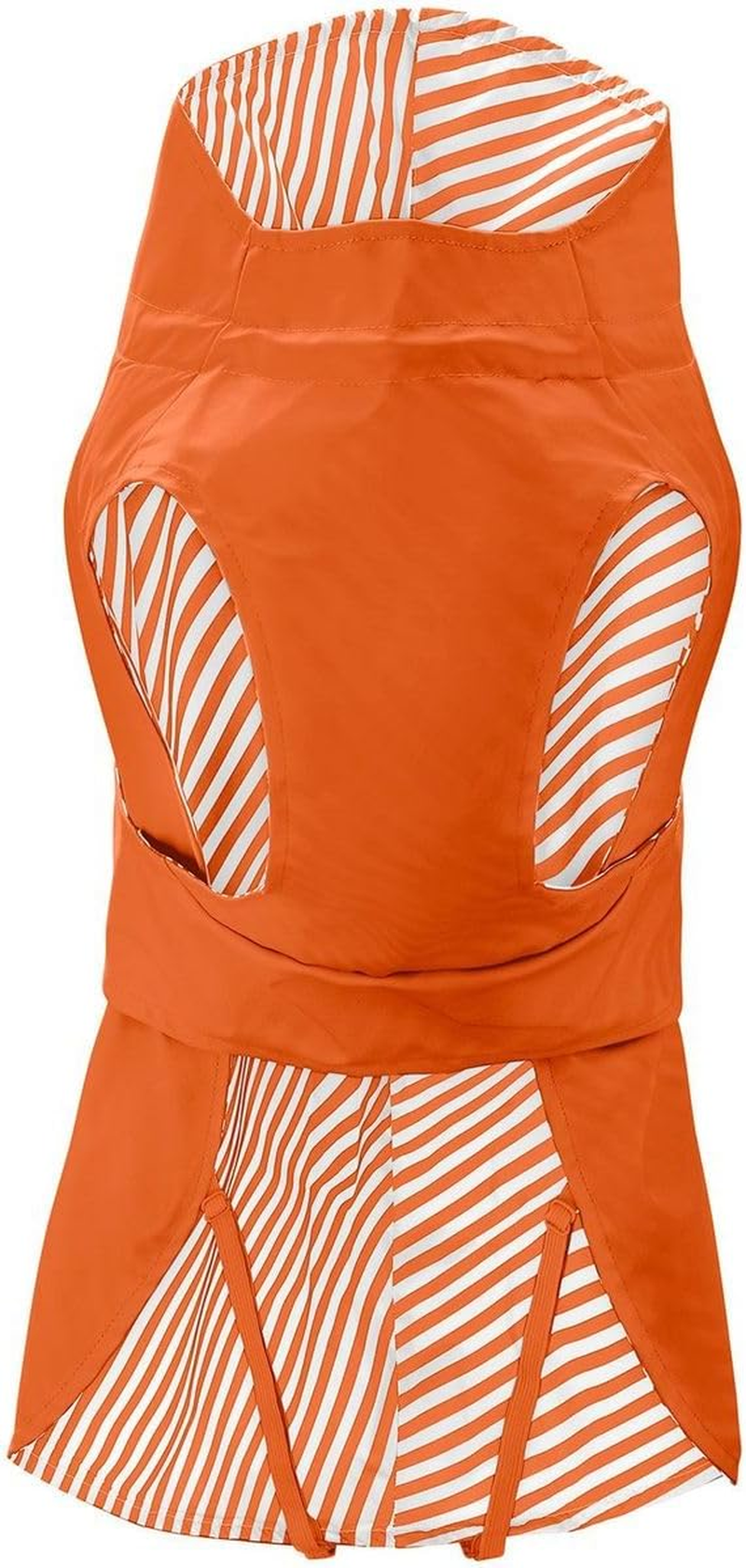 Hunter Milford Dog Raincoat, Colour: Orange, Ergonomic Fit for Optimal Protection, Individually Adjustable, Zip for Harness Carrier, Easy to Clean & Washable at 30 &deg;C, Size: 50