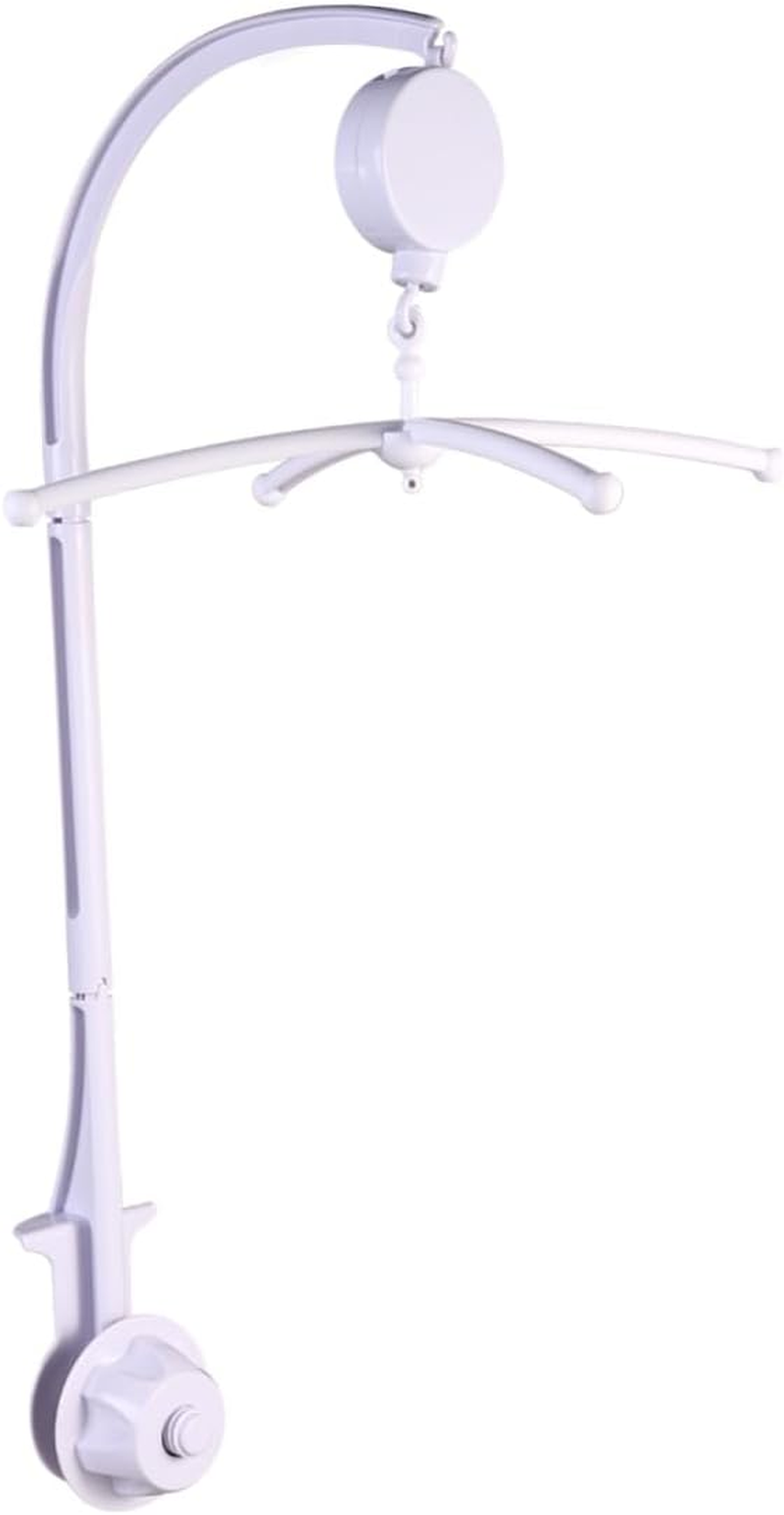 Yardwe Baby Crib Bell Holder Arm Bracket for Infants with Wind-Up Music Box Adjustable Mobile Bed Bell Hanger Plastic for Nursery Decoration image number 4